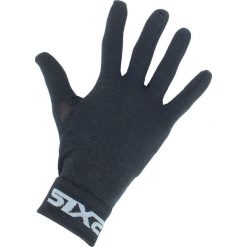 Rękawice wewnętrzne GLX Merinos. Szare rękawiczki damskie SIXS, bez wzorów, z wełny. Za 229.00 zł.