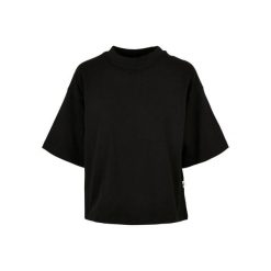 Koszulka Damska Organiczna O Dużej Gramaturze. Czarne bluzki damskie Urban Classics, xs, bez wzorów, sportowe, bez kołnierzyka, bez ramiączek. Za 84.99 zł.
