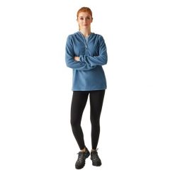Bluza Z Kapturem Damska Mikropolar Suwak Do Połowy Warriewood. Fioletowe bluzy damskie Regatta, s, bez wzorów, z materiału, bez ramiączek, z kapturem. Za 42.99 zł.
