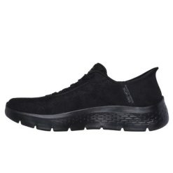 Buty SKECHERS SLIP - INS GO WALK FLEX - SMOOT Czarny. Czarne buty sportowe męskie Skechers, bez wzorów, bez zapięcia. Za 407.08 zł.