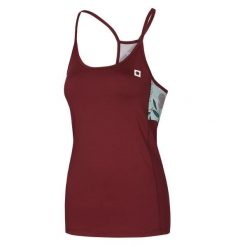 Damski tank top Ocun Artista wine. Czerwone topy damskie Ocun, m, bez wzorów, sportowe, bez kołnierzyka, bez ramiączek. Za 161.50 zł.