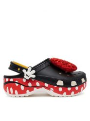 Crocs Klapki Minnie Cls Platform Clg W 209896 Czarny. Czarne klapki damskie Crocs, bez wzorów, z tworzywa sztucznego, bez obcasa, bez zapięcia. Za 359.99 zł.