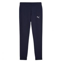 Damskie Spodnie Do Biegania Team Goal Casuals. Niebieskie spodnie dresowe damskie Puma, bez wzorów, sportowe, długie. Za 208.99 zł.