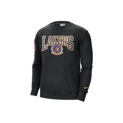 Bluza sportowa męska Nike Los Angeles Lakers Fleece Courtsite 75. Czarne bluzy sportowe męskie Nike, m, bez wzorów, bez kaptura. Za 462.00 zł.