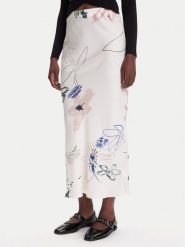 Desigual Spódnica maxi Paul 25WWFW07 Biały Regular Fit. Białe spódnice damskie Desigual, xl, bez wzorów, z wiskozy, maxi. Za 419.99 zł.