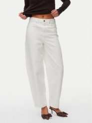 Vero Moda Jeansy Billie 10341028 Biały Barrel Fit. Białe jeansy damskie Vero Moda, bez wzorów, z bawełny. Za 229.99 zł.