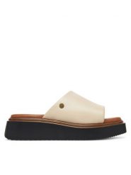 Beverly Hills Polo Club Klapki WI44-CAGE-03 Écru. Klapki damskie Beverly Hills Polo Club, bez wzorów, ze skóry, bez obcasa, bez zapięcia. Za 279.99 zł.