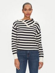 Morgan Sweter 251-MOUETTE Czarny Regular Fit. Czarne swetry nierozpinane damskie Morgan, xs, bez wzorów, z syntetyku, bez kołnierzyka, bez ramiączek. Za 179.99 zł.