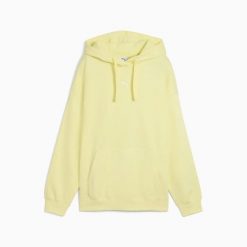 Bluza sportowa damska Puma ESS OVERSIZED FL 68539835. Żółte bluzy damskie Puma, m, bez wzorów, z bawełny, eleganckie, bez ramiączek, z kapturem. Za 203.59 zł.