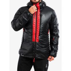 Kurtka puchowa męska Haglofs L.I.M ZT Down Jacket. Czarne kurtki męskie Haglöfs, l, bez wzorów, z puchu, sportowe, bez kaptura. Za 1,521.99 zł.