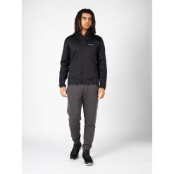Bluza trekking męska. Czarne bluzy męskie Champion, m, bez wzorów, z elastanu, bez ramiączek, bez kaptura. Za 250.00 zł.