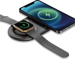 Ładowarka Triton RealPower ChargeAIR Duo Smartfon, Smartwatch Czarny USB Wewnętrzna. Czarne zegarki smartwatch TRITON, bez wzorów. Za 278.99 zł.