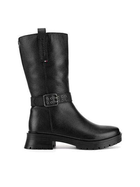 U.S. Polo Assn. Botki MAGDA001W/DL1 Czarny. Czarne botki damskie U.S. Polo Assn., bez wzorów, ze skóry, bez obcasa, na płaskiej podeszwie, bez zapięcia. Za 479.99 zł.