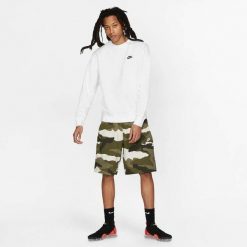 Bluza Mężczyzna Nike Sportswear Club biały. Białe bluzy męskie Nike, m, bez wzorów, sportowe, bez ramiączek, z kapturem. Za 245.60 zł.