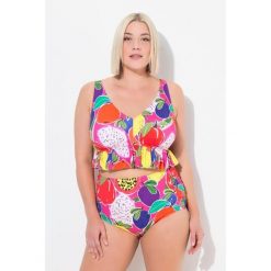 Damskie Bikini owoce miękkie miseczki regulowane ramiączka z recyklingu. Czerwone stroje kąpielowe damskie Ulla Popken, plus size, bez wzorów, z elastanu. Za 244.99 zł.