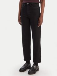 Calvin Klein Jeans Jeansy LV047E734G Czarny Taper Fit. Czarne jeansy damskie Calvin Klein Jeans, bez wzorów, z bawełny. Za 409.99 zł.