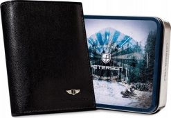 Peterson Skórzany portfel męski bez zapięcia zewnętrznego Peterson NoSize. Portfele męskie Peterson, bez wzorów. Za 119.00 zł.