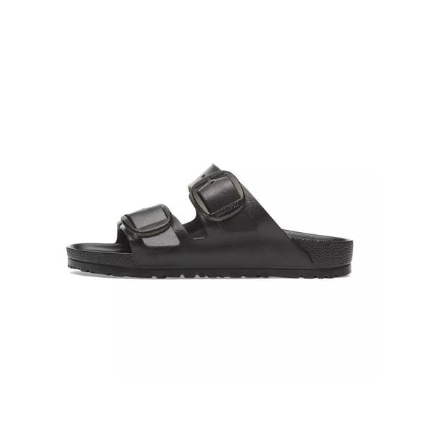 Klapki damskie Birkenstock Arizona. Czarne klapki damskie Birkenstock, na lato, bez wzorów, z materiału, bez obcasa, bez zapięcia. Za 301.00 zł.
