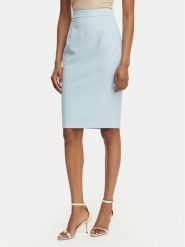 Maryley Spódnica mini 26EB710/43MA Niebieski jasny Regular Fit. Niebieskie spódnice damskie Maryley, l, bez wzorów, z syntetyku, mini. Za 229.99 zł.