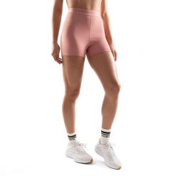 Damskie krótkie legginsy treningowe Fitness Siroko Hutt. Brązowe legginsy damskie SIROKO, bez wzorów, z materiału. Za 84.00 zł.