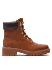 Timberland Botki Carnaby Cool 6In TB0A5YWGF131 Brązowy. Brązowe botki damskie Timberland, bez wzorów, ze skóry, bez obcasa, na płaskiej podeszwie, bez zapięcia. Za 679.99 zł.