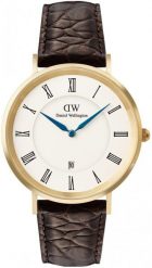 Zegarek Daniel Wellington Zegarek męski Daniel Wellington DW00100912 brązowy. Brązowe zegarki męskie Daniel Wellington, bez wzorów. Za 779.00 zł.