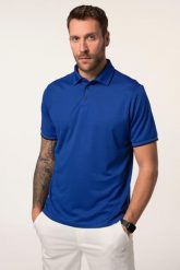 Męska Koszulka polo golf rękaw 1/2 zatrzaski do rozm. 7XL. Niebieskie swetry męskie JAY-PI, m, bez wzorów, z materiału, bez kołnierzyka, bez ramiączek. Za 199.99 zł.