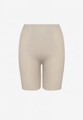 Jasnoszare Majtki Modelujące High Waist z Push-Upem Furbia. Szare majtki damskie Renee, z jeansu. Za 19.99 zł.