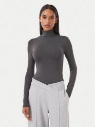 Guess Body V6BP04 K6317 Szary ciemny Slim Fit. Szare body Guess, z aplikacjami, z syntetyku. Za 264.99 zł.