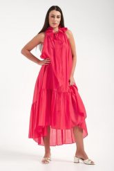 Sukienka midi TWINSET ACTITUDE. Sukienki damskie Twinset Milano, l, bez wzorów, bez kołnierzyka, bez ramiączek, midi. Za 1,079.00 zł.