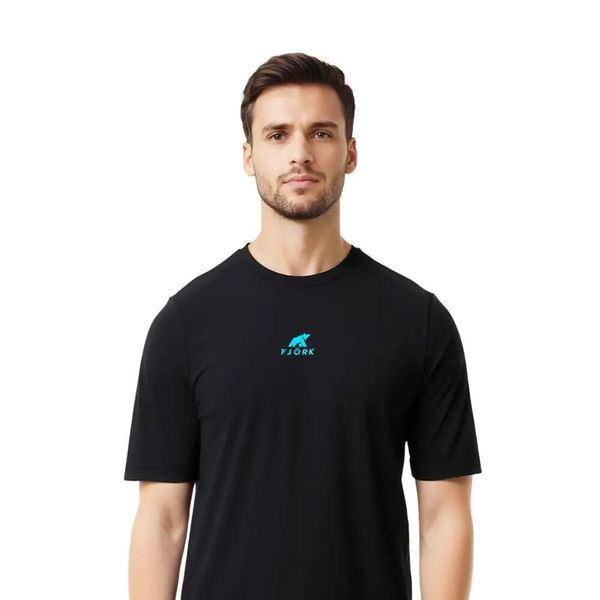 Koszulka sportowa Performance męska. Czarne koszulki sportowe męskie FJORK MERINO, m, bez wzorów, z elastanu, bez ramiączek, trekkingowe. Za 399.00 zł.