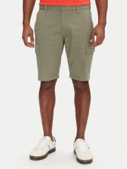 Tommy Jeans Szorty materiałowe Scanton DM0DM21949 Zielony Regular Fit. Zielone szorty męskie Tommy Jeans, bez wzorów, z bawełny. Za 209.99 zł.