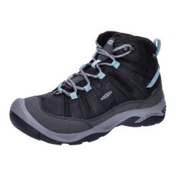 KEEN Buty trekkingowe damskie Circadia Mid Polar black/cloud blue r.38. Czarne obuwie trekkingowe damskie Keen, z gumy, bez zapięcia. Za 375.80 zł.