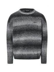 PEGADOR Sweter - Deventer Mężczyźni Sztuczne włókno czarny|biały, XL. Białe swetry męskie PEGADOR, m, bez wzorów, prążkowane, bez kołnierzyka, bez ramiączek. Za 169.95 zł.