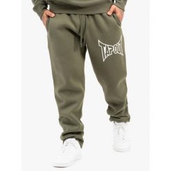 Spodnie dresowe o klasycznym kroju Tapout Basic. Białe spodnie sportowe męskie TAPOUT, m, bez wzorów, z dresówki. Za 199.50 zł.