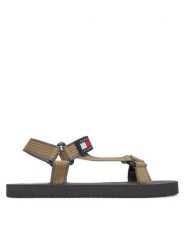 Tommy Jeans Sandały Tjm Casual Sandal EM0EM01563 Brązowy. Brązowe sandały męskie Tommy Jeans, bez wzorów, z jeansu, casualowe, bez zapięcia. Za 139.99 zł.