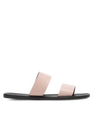 JENNY Klapki WFA2739-1 Różowy. Czerwone klapki damskie Jenny, bez wzorów, z syntetyku, bez obcasa, bez zapięcia. Za 49.99 zł.