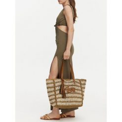 Torebka Liu Jo. Brązowe shopperki damskie Liu Jo, bez wzorów, bez dodatków. Za 519.99 zł.