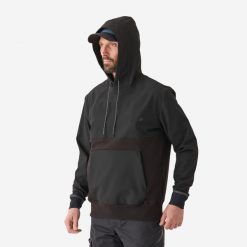 Bluza z kapturem Caperlan 500 Softshell. Czarne bluzy męskie CAPERLAN, m, bez wzorów, z softshellu, z kapturem. W wyprzedaży za 199.99 zł.