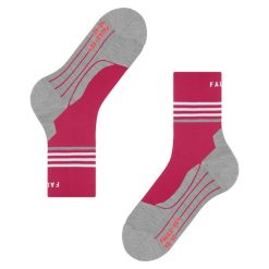 Skarpetki damskie Falke RU4 Endurance Reflect. Czerwone skarpetki damskie Falke, bez wzorów. Za 153.50 zł.