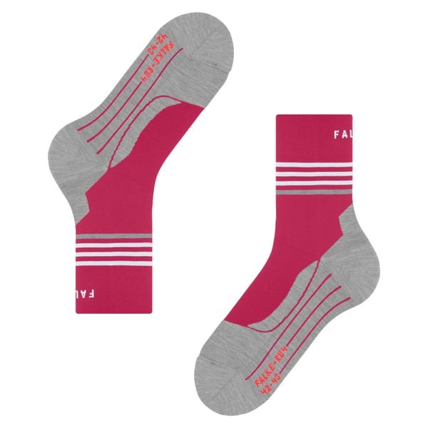 Skarpetki damskie Falke RU4 Endurance Reflect. Czerwone skarpetki damskie Falke, bez wzorów. Za 153.50 zł.