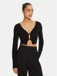 JACQUEMUS Kardigan 24E241KN203 Czarny Regular Fit. Czarne kardigany damskie JACQUEMUS, bez wzorów, z syntetyku, bez kołnierzyka. Za 1,219.00 zł.