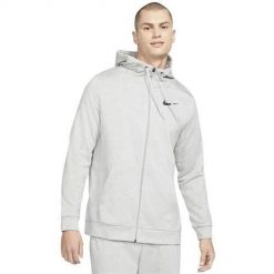 Bluza sportowa męska Nike Drifit. Czarne bluzy sportowe męskie Nike, l, bez wzorów, z kapturem. Za 377.00 zł.
