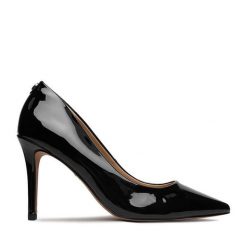 Szpilki Nine West. Czarne szpilki damskie Nine West, bez wzorów, bez obcasa, na szpilce, bez zapięcia. Za 229.99 zł.
