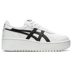 Sneakersy damskie Asics Japan S Pf. Białe obuwie sportowe damskie Asics, bez wzorów, bez zapięcia. Za 359.00 zł.