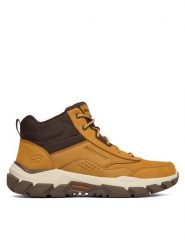 Skechers Trekkingi Santoro 205587 WTN Żółty. Żółte botki męskie Skechers, bez wzorów, ze skóry, bez obcasa, bez zapięcia. Za 356.99 zł.