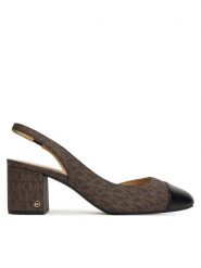 MICHAEL Michael Kors Sandały Perla Flex 40T5PLMP2B Brązowy. Brązowe sandały damskie MICHAEL Michael Kors, bez wzorów, ze skóry, bez obcasa, bez zapięcia. Za 509.99 zł.