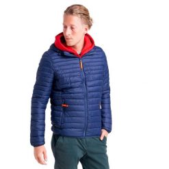 Męska kurtka Leone z kapturem i zamkiem Basic. Niebieskie kurtki męskie LEONE 1947 APPAREL, l, bez wzorów, z tkaniny, sportowe, z kapturem. W wyprzedaży za 279.50 zł.