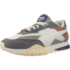 Tenisówki Puma Model Blktop Rider Dusty Kolor Szary. Szare trampki męskie Puma, bez wzorów, ze skóry, bez zapięcia. W wyprzedaży za 411.50 zł.