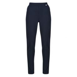 Damskie spodnie trekkingowe Pentre Stretch. Niebieskie spodnie sportowe damskie Regatta, bez wzorów, z tkaniny, sportowe, trekkingowe. W wyprzedaży za 179.99 zł.